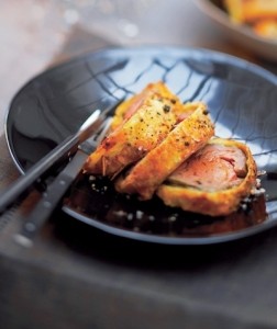 Ossenhaas in bladerdeeg met ratte aardappeltjes en truffeljus